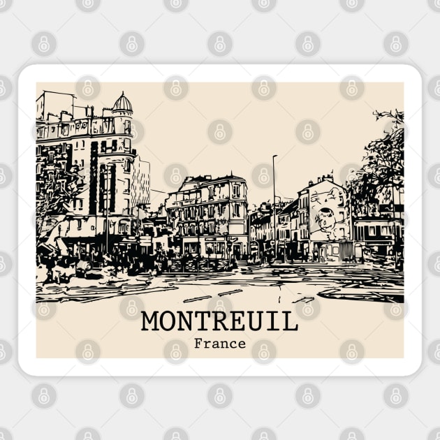 Montreuil - France Magnet by Lakeric